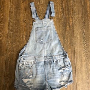 American Eagle Short Overalls